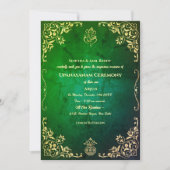 Invitation Upanayanam aka Hindu Holy Thread Janeu Cérémonie (Devant)