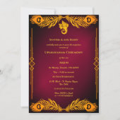 Invitation Upanayanam aka Hindu Holy Thread Janeu Ceremony (Devant)