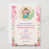 Invitation Upanayanam aka Hindu Saint Thread Janeu Floral (Devant)