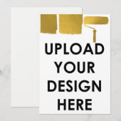 Invitation Upload Custom 5x7" Blank Promotional Business (Devant / Derrière)