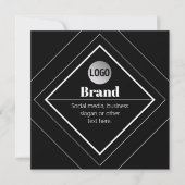 Invitation Upload Your Logo & Customizable Text Design (Devant)