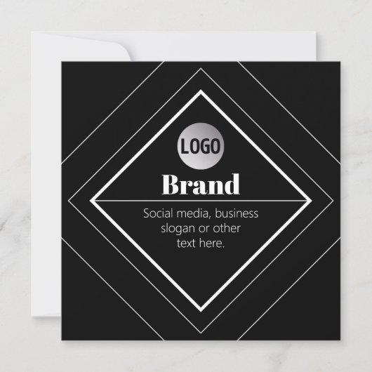 Invitation Upload Your Logo & Customizable Text Design (Devant)