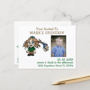 Invitation Upsherin Postcard