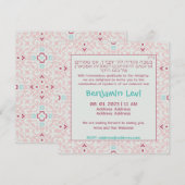 Invitation Upsherin Premier coupe de cheveux juif 3e annivers (Devant / Derrière)