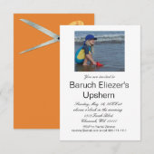 Invitation Upshernish Upshern Upsherin (Devant / Derrière)