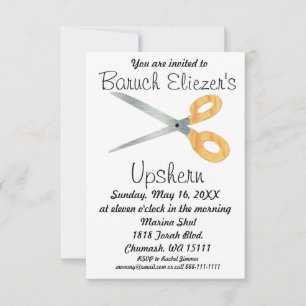 Invitation Upshernish Upshern Upsherin Invitations