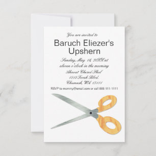 Invitation Upshernish Upshern Upsherin Invitations