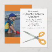 Invitation Upshernish Upshern Upsherin Invitations (Devant / Derrière)