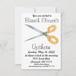 Invitation Upshernish Upshern Upsherin Invitations