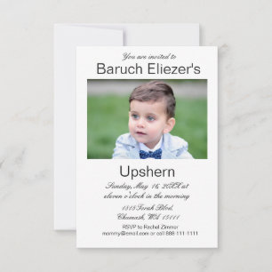 Invitation Upshernish Upshern Upsherin Invitations