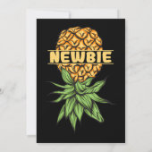 Invitation Upside Down Ananas Swinger Newbie Débutant Hommes (Dos)