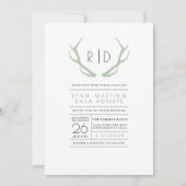 Invitation Urbain rencontre rustique | Invite de mariage (Devant)