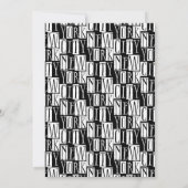 Invitation Urban Chic New York City 40e anniversaire fête (Dos)