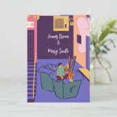 Invitation Urban Love Graffiti Murs, Mariage de boîtes à noui (Debout devant)