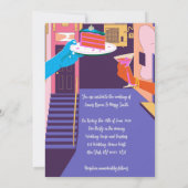 Invitation Urban Love Graffiti Murs, Mariage de boîtes à noui (Dos)