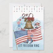 Invitation US 250 1776-2026 Texas Style 4th of July (Devant)