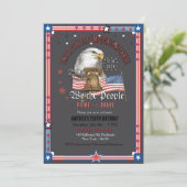 Invitation US 250 Anniversary We the People  Eagle & Bell (Debout devant)