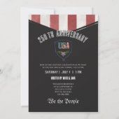 Invitation US 250 Nous le Peuple Aigle Dessiné à la Main et C (Dos)