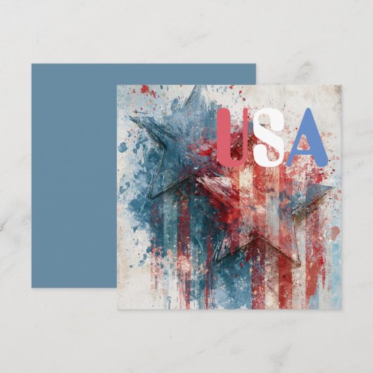 Invitation USA (Devant / Derrière)