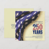 Invitation USA 250 ans d'anniversaire de l'indépendance améri (Devant / Derrière)