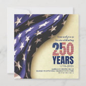 Invitation USA 250 ans d'anniversaire de l'indépendance améri (Devant)