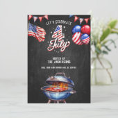 Invitation USA 4 juillet BBQ Food and Dracks Party (Debout devant)