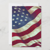 Invitation USA Drapeau patriotique deux deviennent un Mariage (Dos)