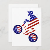 Invitation USA Patriotic Biking BMX (Devant / Derrière)