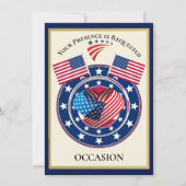 Invitation USA patriotique (Devant)