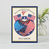 Invitation USA patriotique (Debout devant)