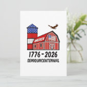 Invitation USA Semiquincentennial 250th Anniversary 1776-2026 (Debout devant)