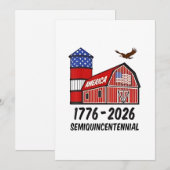 Invitation USA Semiquincentennial 250th Anniversary 1776-2026 (Devant / Derrière)