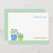 Invitation Usine bleue en bon état personnalisée de notes de (Devant / Derrière)