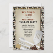 Invitation Ustensiles de Barbecue Modernes (Devant)