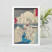 Invitation Utagawa Hiroshige - Neige sur le mont Haruna (Debout devant)