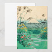 Invitation Utagawa Hiroshige - Plaine d'Otsuki dans la provin (Devant / Derrière)