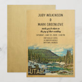 Invitation Utah, nature Vintage (Devant / Derrière)