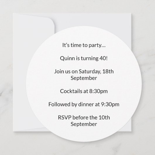 Invitation UTOH Pastel Retro Esthétique moderne Typographie d (Dos)