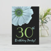 Invitation V200 Fête des 30e Anniversaires Blue and Green Dai (Debout devant)