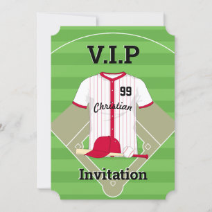 Invitation V.I.P Baseball Anniversaire