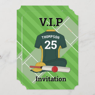 Invitation V.I.P. Cricket (DGR) Anniversaire