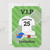 Invitation V.I.P Cricket fête d'anniversaire (Devant)