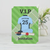 Invitation V.I.P Cricket (LBDB) fête d'anniversaire (Debout devant)