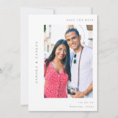 Invitation V MOD 2 Photo simple Enregistrer la date (Devant)