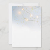 Invitation Vacance Gold Star Confetti brillant (Dos)