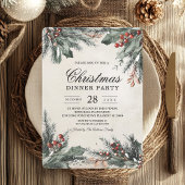 Invitation Vacances À feuillage persistant hiver