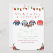 Invitation Vacances amusantes de fête de Noël (Devant)