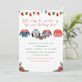 Invitation Vacances amusantes de fête de Noël (Debout devant)