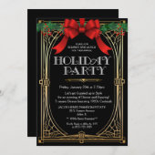 Invitation vacances Art Déco (Devant / Derrière)