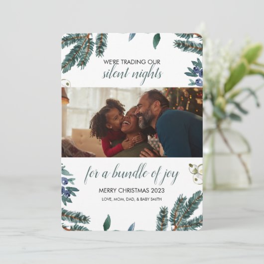 Invitation Vacances bébé (Debout devant)